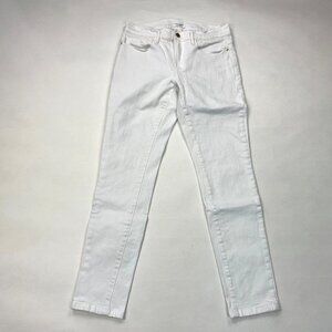 Frame Boyfriend Jeans Le Garcon Women‎ 25 EUC Stretch Cotton 5 Pockets White